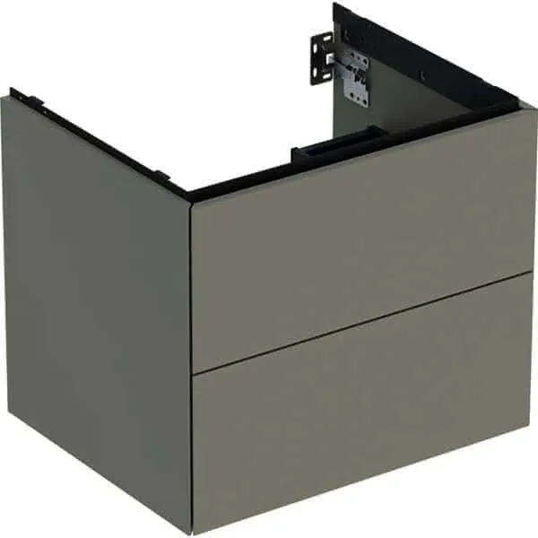 Geberit ONE Unterschrank für WT/-Platte 2 Schubl., 59,2x50,4x47cm, greige matt