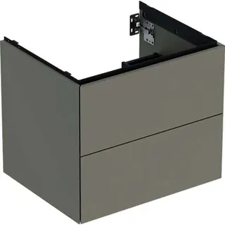 GE ONE Unterschrank für WT/-Platte 2 Schubl., 59,2x50,4x47cm, greige matt