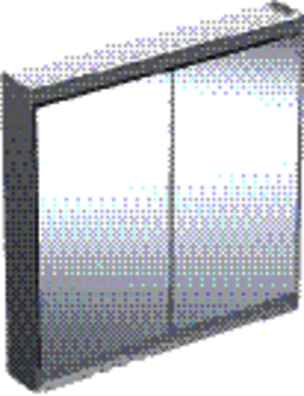 Geberit ONE Spiegelschrank mit ComfortLight 2 Türen, AP-Mont., 90x90x15cm, alu.