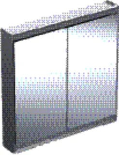Geberit ONE Spiegelschrank mit ComfortLight 2 Türen, AP-Mont., 90x90x15cm, alu.