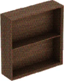 GE Regal quadratisch 45x46,7x13,2cm, Eiche