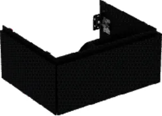 Geberit ONE Unterschrank für WT/-Platte 1 Schubl., 59,2x26,6x47cm, schwarz matt – Bild 2