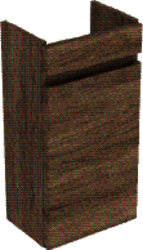 Geberit Renova Plan US für HWB, 1 Tür 31,4x60,5x22cm, Nussbaum hickory