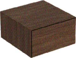 GE ONE Seitenschrank mit 1 Schubl. 45x24,5x47cm, Eiche
