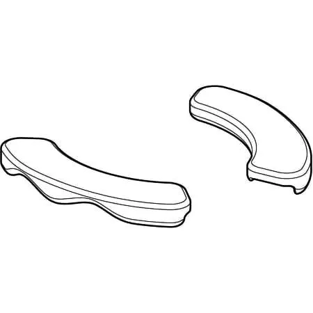 GE Set Sitzauflagen für WC rot