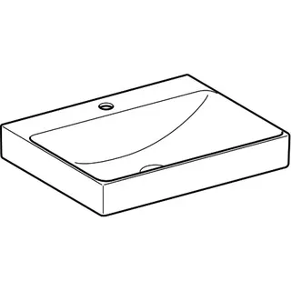 Geberit ONE Waschtisch 60x48 cm mit Hahnloch, ohne Überlauf, weiß, KeraTect – Bild 3