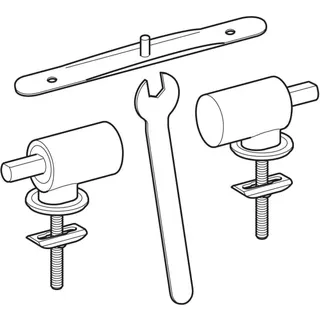 Geberit Set Scharniere für WC-Sitz Quick-Release mechanisch F260 – Bild 2