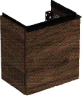 GE iCon Unterschrank für HWB, 1 Tür li 37x41,5x27,9cm, Nussbaum hicko./Gr. Lava