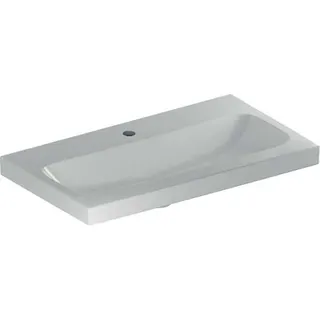 Geberit iCon Light Waschtisch 75x42cm, verk. Ausld. mit Hahnloch, ohne Überlauf, weiß – Bild 2
