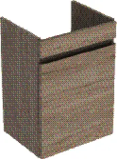 GE Renova Plan US für HWB, 1 Tür 43,5x66x34,5cm, Nussbaum hickory hell