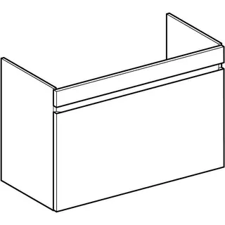 Geberit Renova Plan US f. Waschtisch, mit 1 Schublade 92,8x60,6x44,6cm, Nussbaum hickory – Bild 3