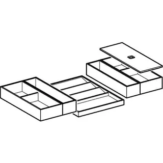 Geberit Set Schubladeneinsatz, B:75 für obere Schublade – Bild 3