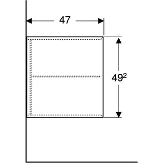 Geberit ONE Seitenelement 45x47x49,2cm, lava matt – Bild 5