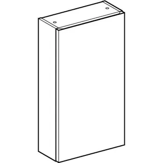 Geberit Renova Plan Hängeschrank m. 1 Tür 39x70x17,3cm, Nussbaum hickory hell – Bild 3