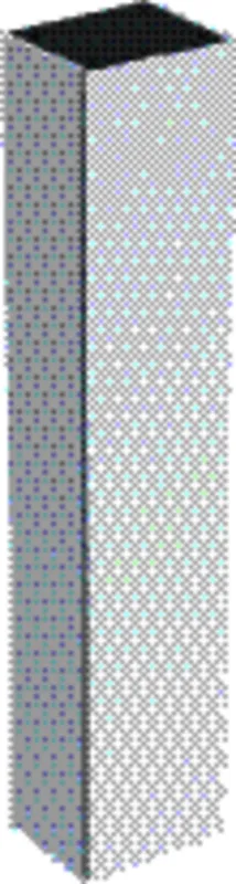 Geberit Hochschrank mit einer Tür 36x180x29,1cm, weiß matt