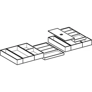 Geberit Set Schubladeneinsatz, B:105 für obere Schublade – Bild 3