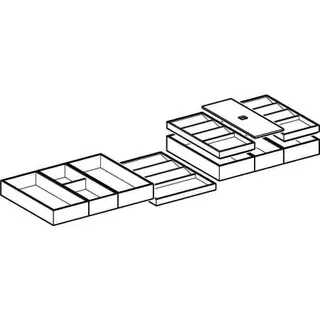 Geberit Set Schubladeneinsatz, B:120 für obere Schublade – Bild 3