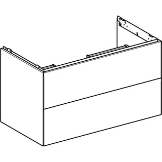 Geberit ONE Unterschrank für WT/-Platte 2 Schubl., 88,8x50,4x47cm, Eiche – Bild 3