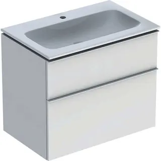 Geberit iCon Set MWT m. US, 2 Schubl. 75x63x48cm, weiß matt/KeraTect – Bild 2