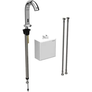 Geberit Waschtischarmatur Piave, Standmontage mit AP-Funktionseinh. Batt. mit Mischer