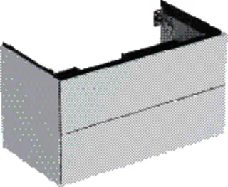GE ONE Unterschrank für WT/-Platte 2 Schubl., 88,8x50,4x47cm, weiß matt