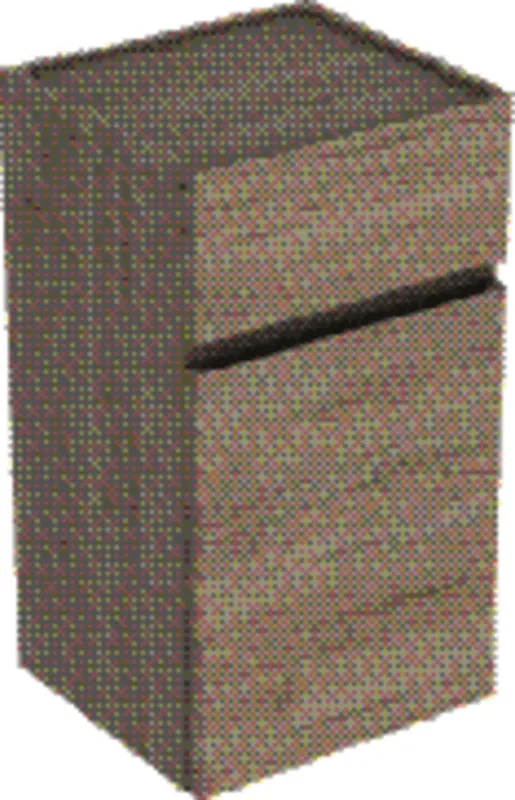 Geberit Renova Plan Seitenschrank m. 1 Tür 1 Schubl., 39x70x36cm, Nussbaum hi hell