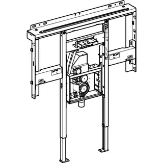 Geberit Duofix Element für One Waschtisch für OneTap Wandarmatur, raumhoch B75 – Bild 3