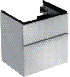 GE iCon Unterschrank für WT, 2 Schubl. 59,2x61,5x47,6cm, weiß matt