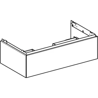 Geberit ONE Unterschrank für WT/-Platte 1 Schubl., 88,8x26,6x47cm, Eiche – Bild 5