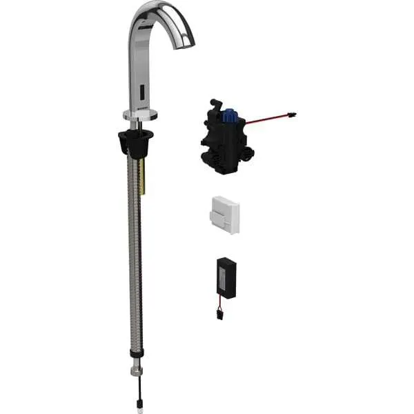 Geberit Waschtischarmatur Piave, Standmontage mit UP-Funktionsbox Batt. mit Mischer