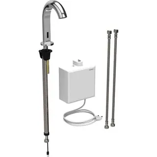 Geberit Waschtischarmatur Piave, Standmontage mit AP-Funktionsbox Netz mit Mischer