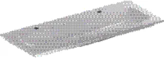 Geberit iCon Möbelwaschtisch 120x48cm zwei Hahnlöcher, o. Überlauf, weiß