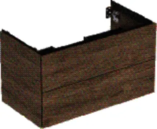 GE ONE Unterschrank für WT/-Platte 2 Schubl., 88,8x50,4x47cm, Nussb.hickory