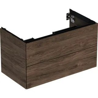 Geberit ONE Unterschrank für WT/-Platte 2 Schubl., 88,8x50,4x47cm, Nussb.hickory – Bild 2
