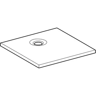 Geberit Nemea Duschwanne, 80 x 80 cm quadratisch, weiß matt – Bild 3