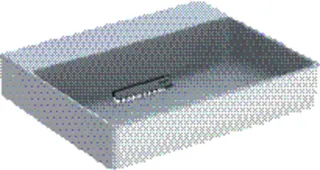 Geberit ONE AS-Waschtisch eckig, 50x41cm, CleanDrain ohne Hahnloch, ohne Überlauf, weiß, KeraTect/weiß glzd – Bild 2