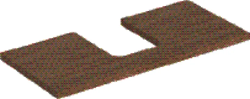 Geberit ONE Waschtisch-Pl. Aus mi. f. AWT Schalenform 105x3x47cm, Eiche