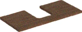 Geberit ONE Waschtisch-Pl. Aus mi. f. AWT Schalenform 105x3x47cm, Eiche