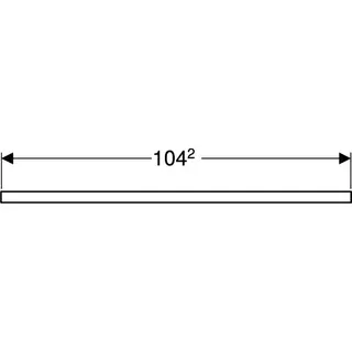 Geberit ONE Waschtisch-Pl. Aus mi. f. AWT Schalenform 105x3x47cm, Eiche – Bild 5