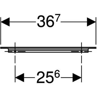 Geberit Griff, B:38cm weiß matt – Bild 4