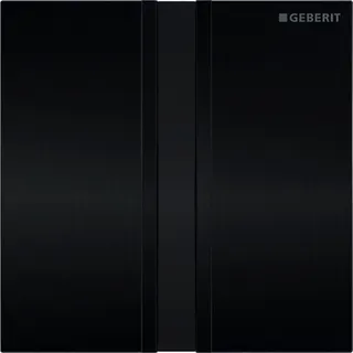 Geberit UR-Strg. mit elektronischer Spülausl. Batterie, Typ 50 Chrom gebürstet/schwarz