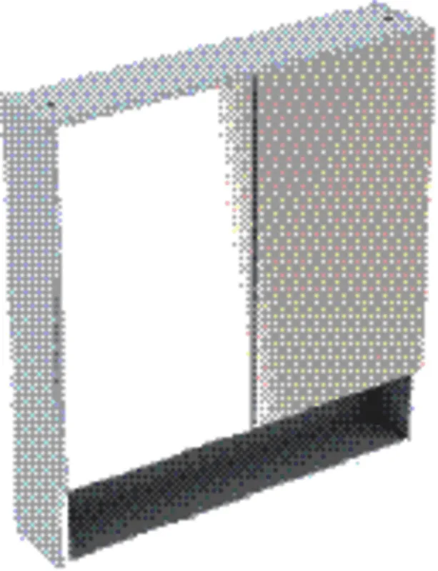 Geberit Renova Plan Spiegelschrank, 2 Türen 60x85x17,5 cm, weiß