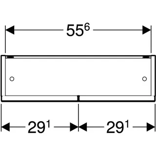 Geberit Renova Plan Spiegelschrank, 2 Türen 60x85x17,5 cm, weiß – Bild 5