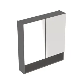 Geberit Renova Plan Spiegelschrank, 2 Türen 60x85x17,5 cm, lava – Bild 2
