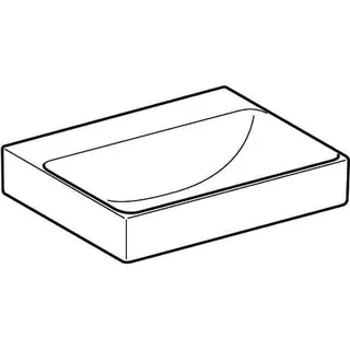 Geberit ONE AS-Waschtisch rechteckig, 50x41 cm ohne Hahnloch, ohne Überlauf, weiß, KeraTect – Bild 3
