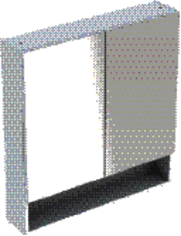 Geberit Renova Plan Spiegelschrank, 2 Türen 80x85x17,5 cm, weiß