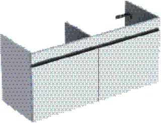 GE Renova Plan US für DMWT, mit 2 Schbl. 129x60,5x47,3cm, weiß