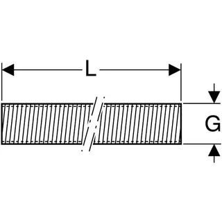 Geberit Gewinderohr, G2, L200 verzinkt – Bild 4
