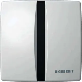 Geberit UR-Strg. mit elektronischer Spülausl. Batterie Abdeckplatte Zink-DG Basic weiß – Bild 2