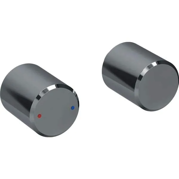 Set Drehgriffe für Geberit ONE Waschtisch-Armatur rundes Design, Wandmontage